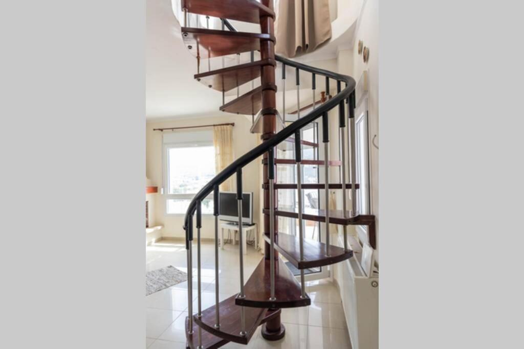 Port View House-Comfy Family Apartment-Panoramic View Nea Peramos  Exterior photo